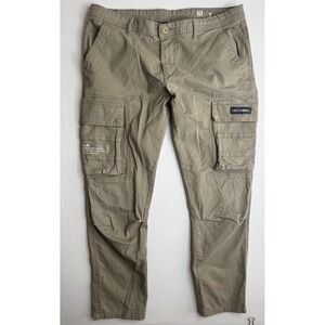 Alf Cargo Pants Utility Workwear Army Alf Denim Jeans Co Men's Size 38x30
